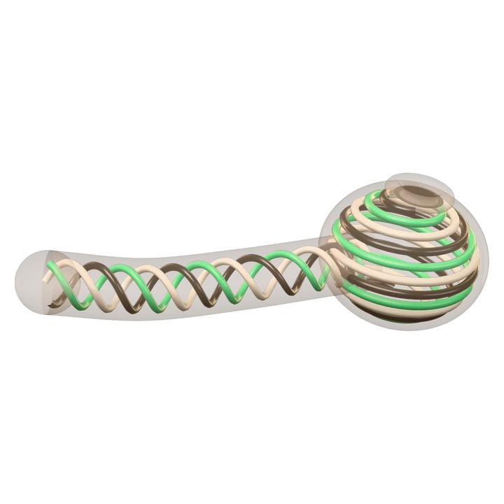 Glass hand pipe